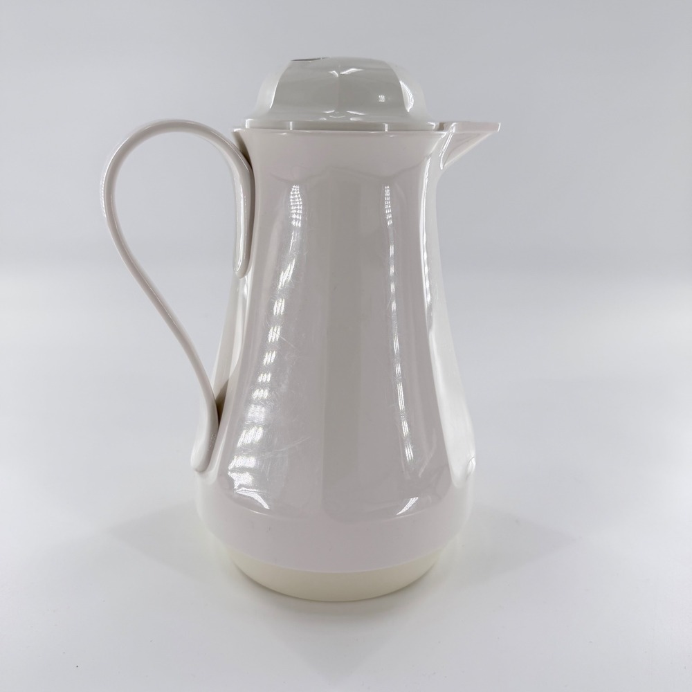 Thermos No 430 Christa West Germany Vacuum Carafe Coffee Server Ivory Vintage